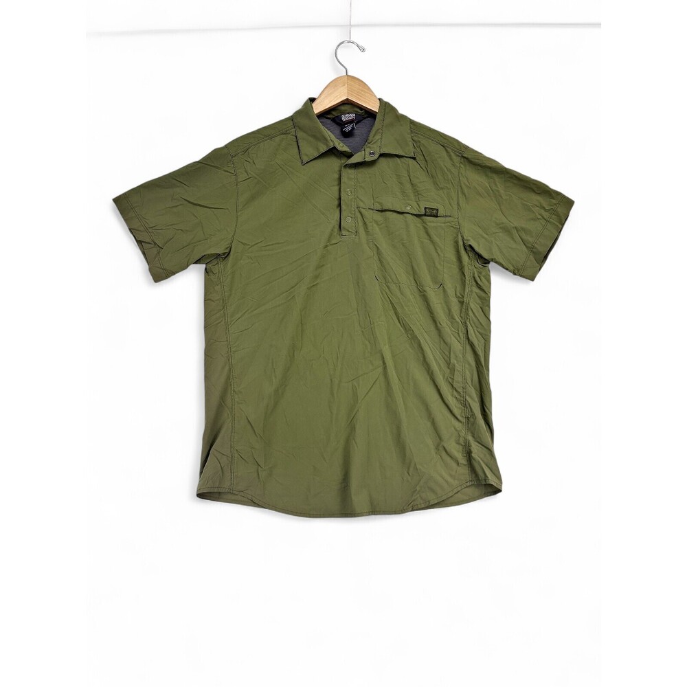 Outdoor Research Men's Short Sleeve Tech Polo Shirt M Olive